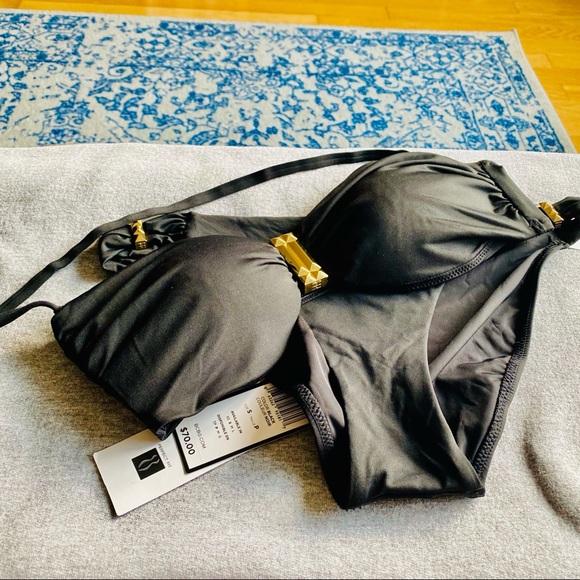 BCBGMaxAzria Other - NWT BCBGMAXAZRIA Femme Fatale Gold Studded Bikini